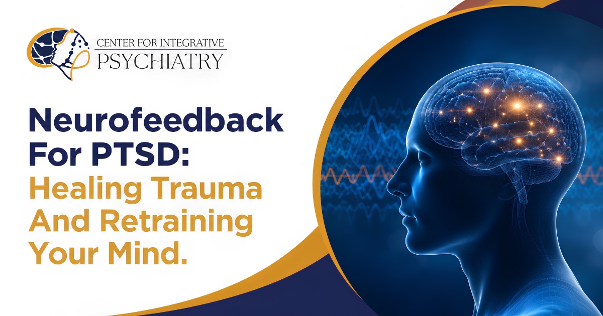 Neurofeedback brain-training session supporting PTSD and trauma recovery