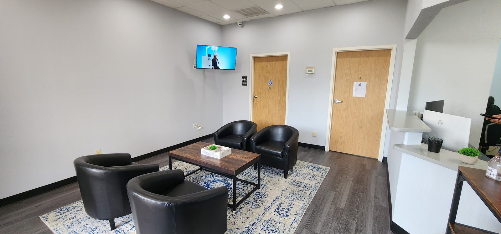 The welcoming CIP clinic reception
