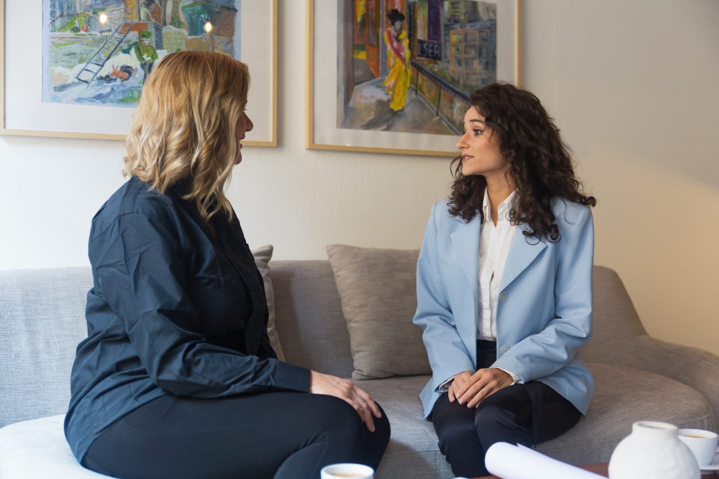 A one-on-one life-coaching conversation