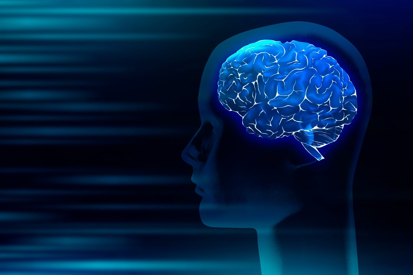Illustration of magnetic stimulation reaching the brain's mood-regulation areas