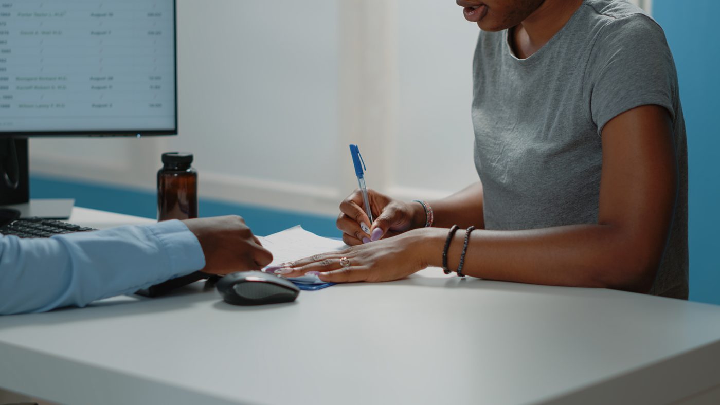 Reviewing and signing insurance authorization paperwork